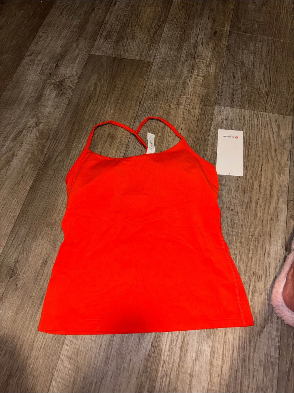 Lululemon Bright orange Strappy Tank Top